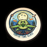 Fabric Top Turtle Time Glass Graphic Display Mat