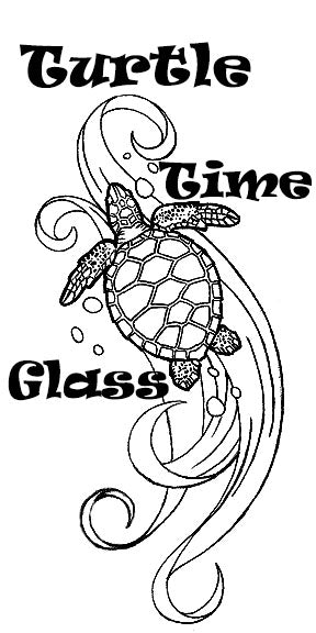 Turtle Time Glass