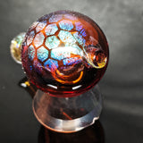 Dichroic Honeycomb over amber bubble cap